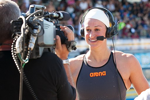 Megan Romano after winning 100 freestyle-2 (9002641272)