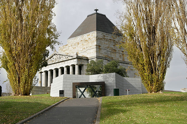 Shrine of Remembrance in Melbourne, Australia