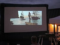 A feature film is viewed on a home screen. Memorial Day McBride Pics 2016 (38) (27287735062).jpg