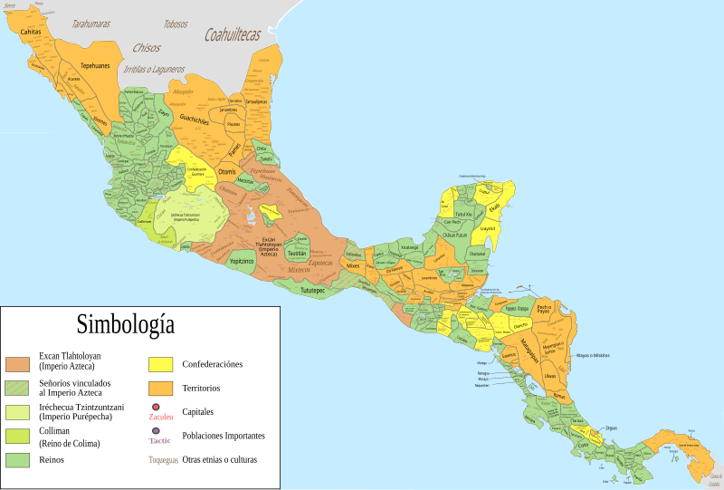 File:Mesoamérica y Centroamerica prehispanica siglo XVI.svg