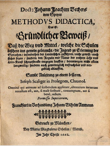 Methodus didactica, verko publikigita en 1668