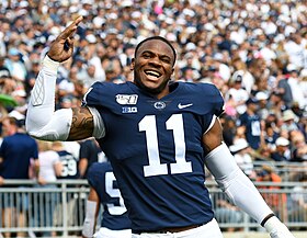 Parsons with Penn State in 2019 Micah Parsons.jpg