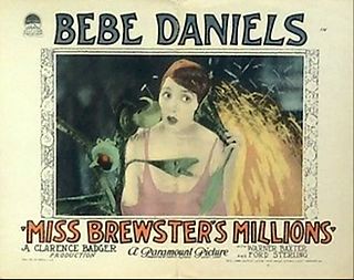 <i>Miss Brewsters Millions</i> 1926 film by Clarence G. Badger