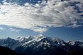 Der Mont Blanc gesehen von der "Désert de Platé"