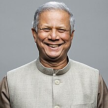 Nobel Laureate Muhammad Yunus at the Nobel Peace Prize Award Ceremony.