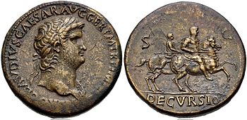 Sestertius van Nero vanaf 65