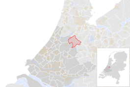 Locatie van de gemeente Nieuwkoop (gemeentegrenzen CBS 2016)