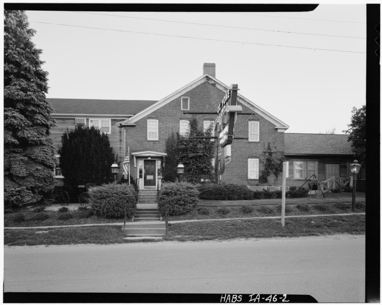 File:NORTH (FRONT) FACADE - John Haas House, State Route 220, Amana, Iowa County, IA HABS IOWA,48-AMA,4-2.tif