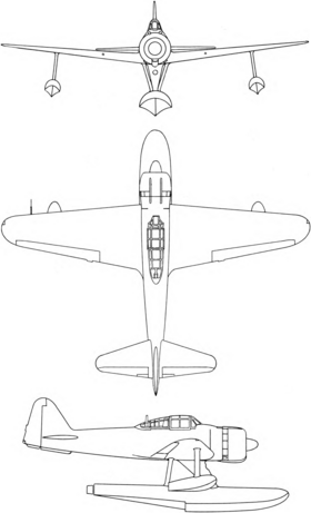 vue en plan de l’avion