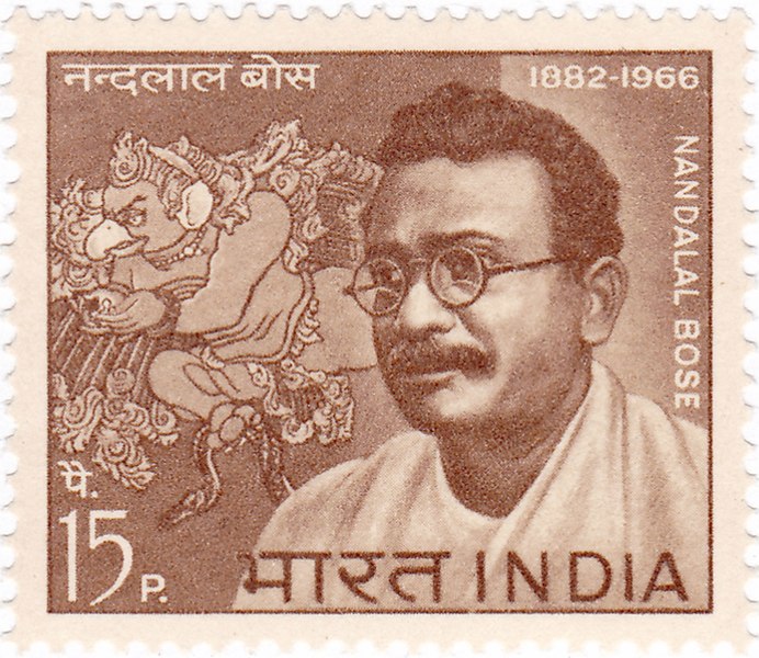 File:Nandalal Bose 1967 stamp of India.jpg