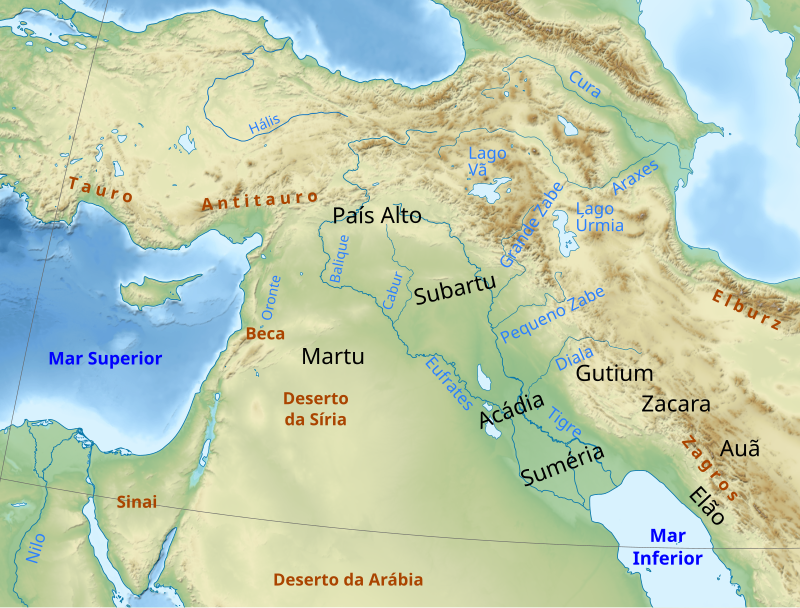 middle east map labeled with rivers