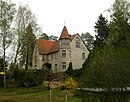 Villa "Haus Bernadotte" with outbuildings and fencing