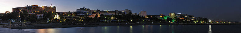 File:Night panorama of tourist area of Limassol, Cyprus.jpg