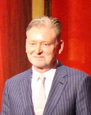 Noah Hawley, Warren Littlefield and John Cameron at the 74th Annual Peabody Awards (cropped).jpg