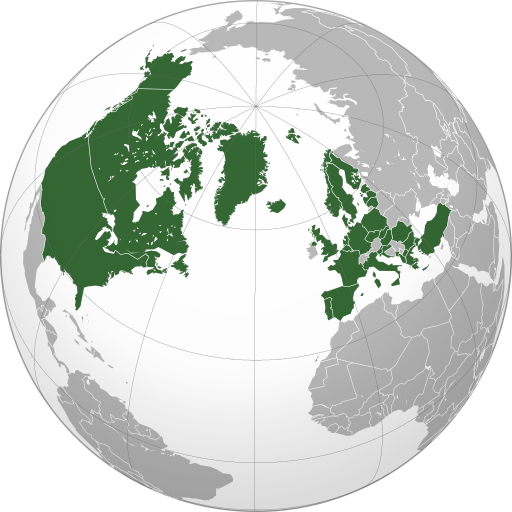 North Atlantic Treaty Organization (orthographic projection)