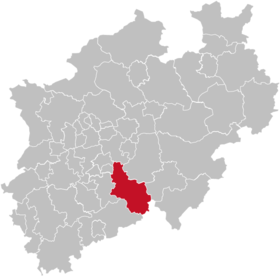 Placering af Haut-Berg-distriktet
