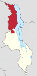 Karte der Northern Region von Malawi