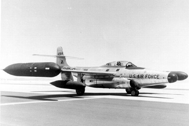 Northrop F-89 Scorpion, flown by the 4709th Air Defense Wing in 1956