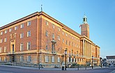 Norwich City Hall, England in the Morning.jpg