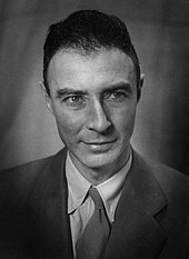 Gladwell argues that J. Robert Oppenheimer's affluent background helped give him the skills necessary to become successful. Oppenheimer Los Alamos portrait.jpg