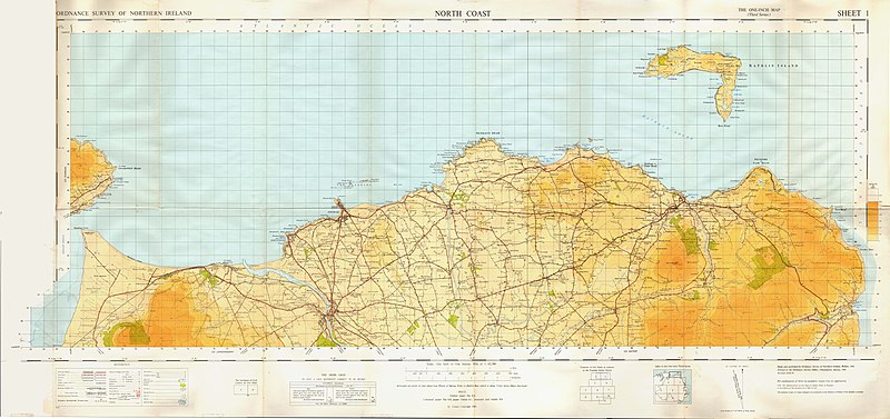 File:Ordnance Survey One-Inch Sheet 1 North Coast (Northern Ireland), Published 1961.jpg