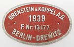 Orenstein & Koppel AG, 1939, F.Nr. 13177, Berlin-Drewitz.jpg