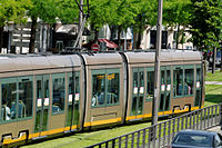 Le tramway d'Orléans, rue de Paris à Orléans