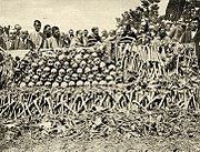 The remains of Serbs executed by Bulgarian soldiers in the Surdulica massacre during World War I. An estimated 2,000–3,000 Serbian men were killed in the town during the first months of the Bulgarian occupation of southern Serbia.[181]