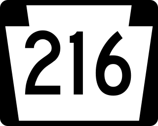 <span class="mw-page-title-main">Pennsylvania Route 216</span> State highway in York County, Pennsylvania, US