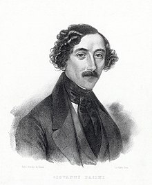 Giovanni Pacini ĉ. 1835 (origina desegno de G. Gazzini)