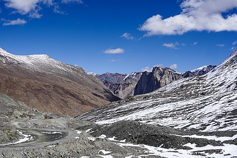 View of Lungnak valley from Shingo La pass, Zanskar