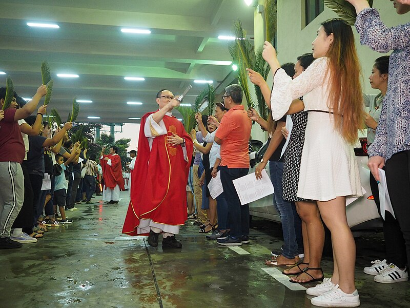 File:Palm Sunday at St Ignatius Church in Petaling Jaya, Selangor.jpg