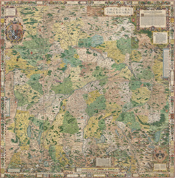 File:Philipp Apian - Bairische Landtafeln von 1568 - Zusammensetzung aller 24 Tafeln.jpg