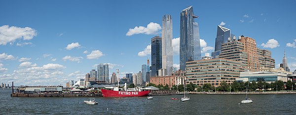 Pier 66 and Hudson Yards in New York City