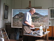 Pierre Bichet dans son atelier.
