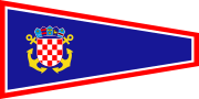  Pennant of the commander of a fleet of naval vessels