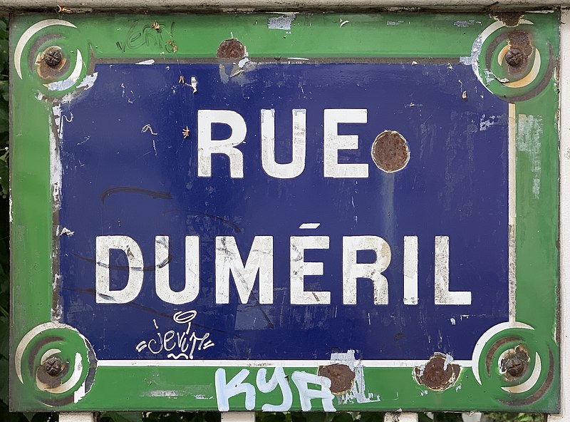 File:Plaque Rue Duméril - Paris XIII (FR75) - 2021-06-30 - 1.jpg