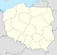 Kraków har markeret på kortet over Polen.
