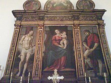 Trittico di Girolamo Stabile ospitato nella chiesa di San Rocco a Formia