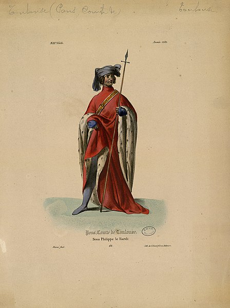File:Pons, Comte de Toulouse, sous Philippe le Hardi (Année 1280) - Fonds Ancely - B315556101 A NUMA 002.jpg