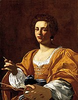 Portret Artemisia Gentileschi s slikarskimi pripomočki (c. 1623–1625), zasebna zbirka