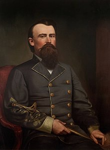 Retrato de Joseph O. Shelby, un comandante confederado clave durante la batalla