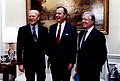 President-elect George H. W. Bush with former Presidents Gerald Ford and Jimmy Carter.jpg