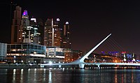 Puente de la Mujer, avtor Santiago Calatrava.