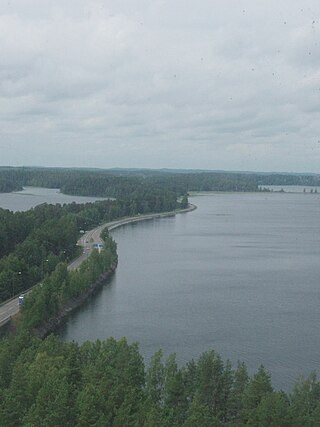 <span class="mw-page-title-main">Punkaharju</span> Former municipality in Southern Savonia, Finland