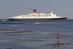 RMS Queen Elizabeth 2 i Southampton, 2007.