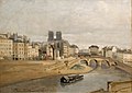 Jean-Baptiste-Camille Corot, Quai des Orfèvres et pont Saint-Michel, 1833