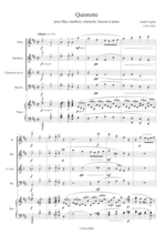 Vignette pour Quintette pour vents et piano de Caplet