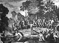 Rc11024 Timucua Indians at a feast drawing possibly by Le Moyne de Morgues.jpg