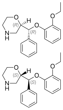 Estrutura química de Reboxetina